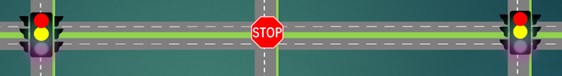 Stop Sign and Signal Lights