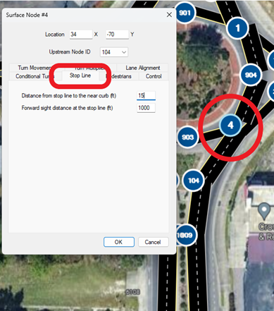 Adjusting the Location of Stop Line