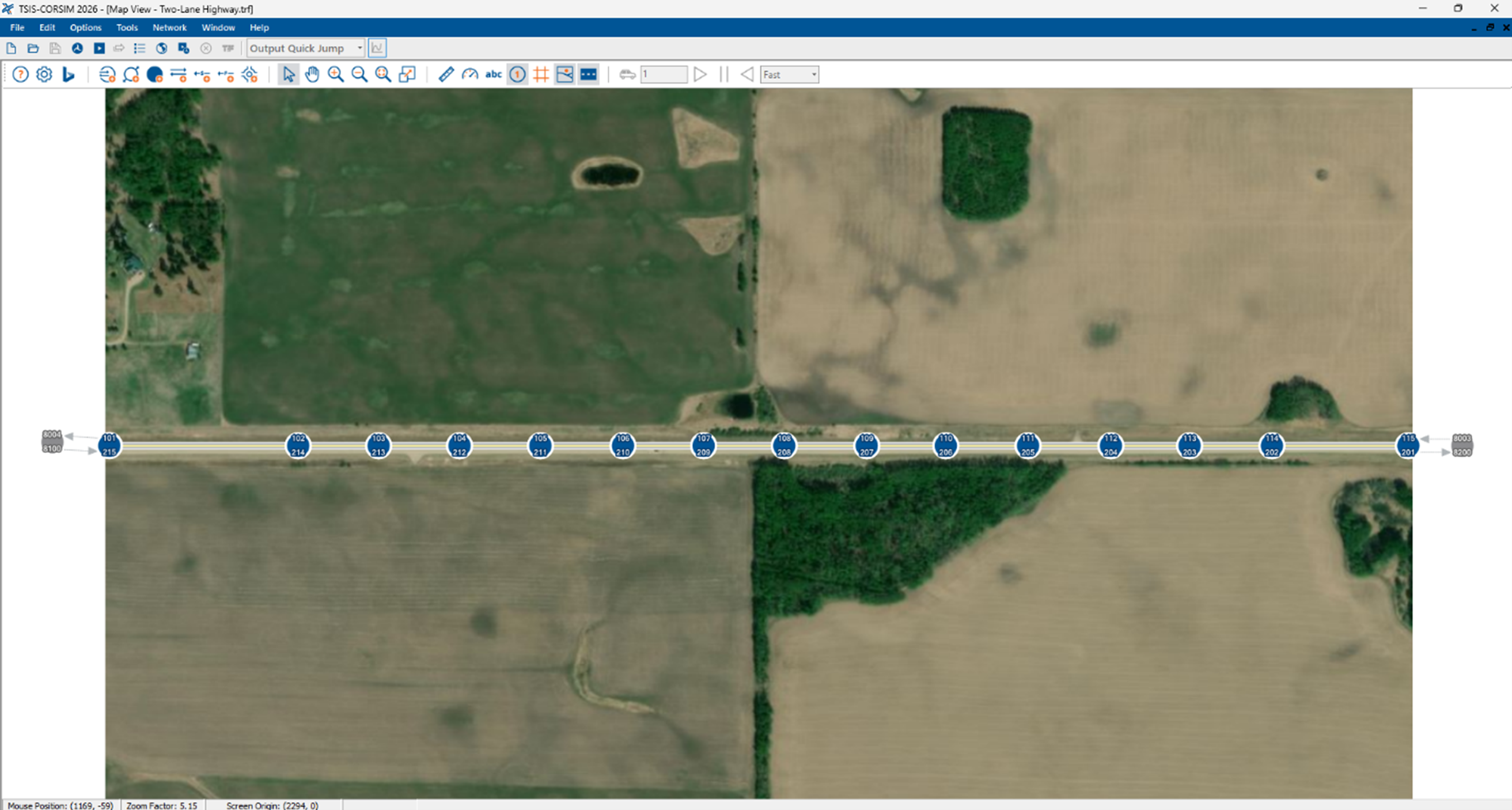 HCS Highways to TSIS-CORSIM